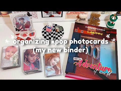 Видео: 📓новый биндер, организация фотокарт stray kids, ateez, bts и др. | organizing kpop photocards