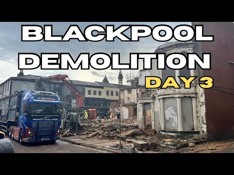 Видео: Пожар в Блэкпуле практически уничтожил почти все отели, получившие экстренный приказ о сносе!