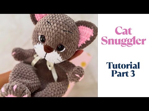Видео: Схема вязаной кошечки-пледа крючком / DIY для младенцев / Бесплатный урок / Часть 3