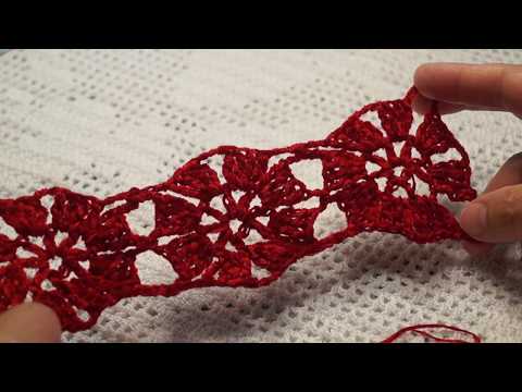 Видео: Безотрывное вязание мотивов ,вязание крючком, crochet motifs (узор №193)