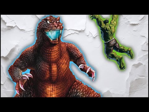 Видео: Годзилла против Халка Интересно...