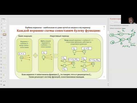 Видео: Лекция по дискретной математике №16. Схемы функциональных элементов. УБДР. Остаточные функции.