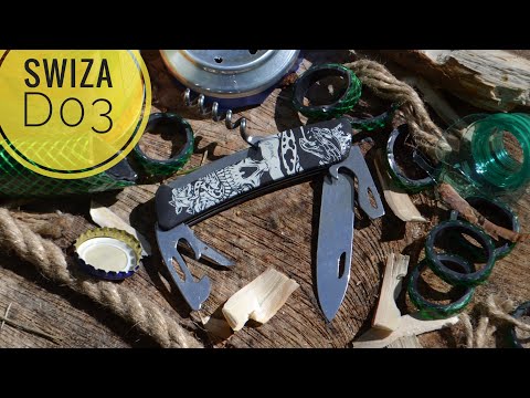 Видео: Swiza D03 Dia de Muertos тест многопредметного ножа
