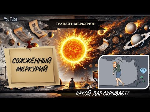 Видео: Сожжённый Меркурий: как не сойти с ума сейчас? Сожжённый меркурий в натальной карте и в транзите.