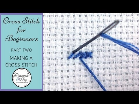 Видео: Урок по вышивке крестом для начинающих №2 — Вышивание крестиком