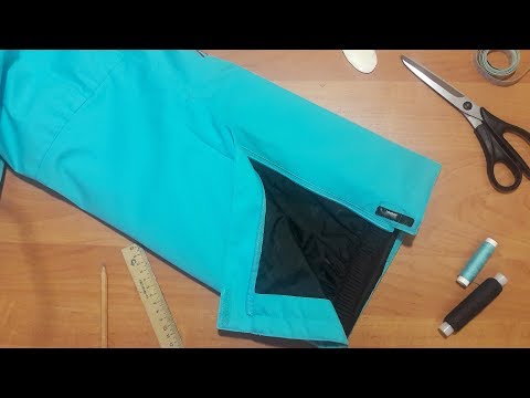 Видео: Как укоротить спортивные брюки с молнией внизу