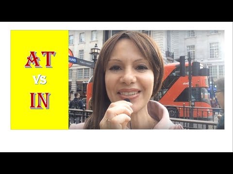 Видео: Предлоги 'AT' / 'IN ' / Как употреблять и в чем разница?| Английский с нуля
