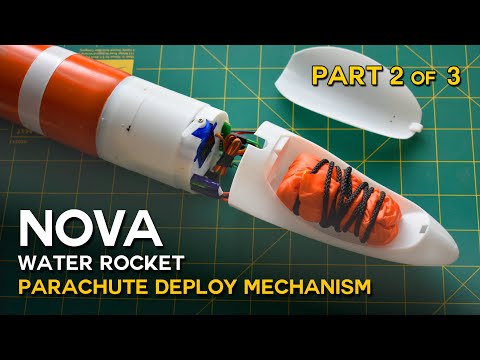 Видео: Ракета Nova Water Rocket — Часть 2 из 3 — Механизм раскрытия парашюта