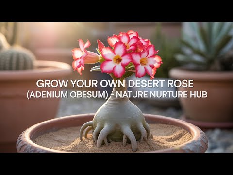 Видео: Роза пустыни (Adenium obesum) – цветущая жемчужина засушливого мира
