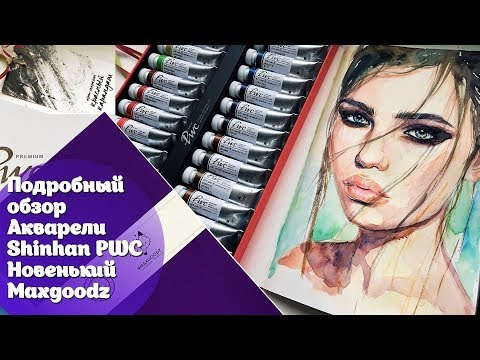 Видео: Подробный обзор акварели ShinHan Art PWC+ Скетчбук Maxgoodz