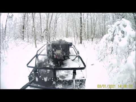 Видео: Мотобуксировщик Мужик    Первый выезд