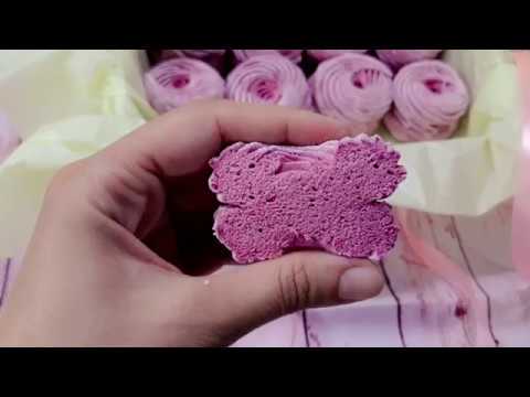 Видео: Зефир с пониженным содержанием сахара.  Ягодный зефир на агаре.  Домашний зефир