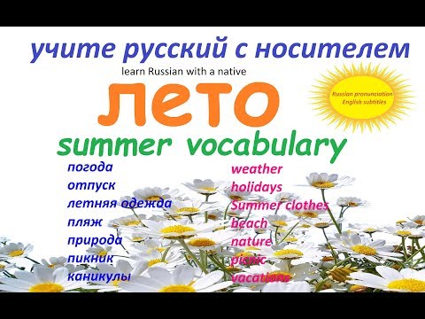 Видео: № 144  Учим русский: ЛЕТО