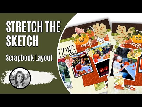 Видео: Добавьте разнообразия с помощью этой идеи оформления альбома для вырезок | Растяните набросок на ...