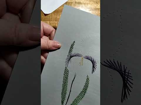 Видео: Панно" Ирис" в технике изонить Урок 5