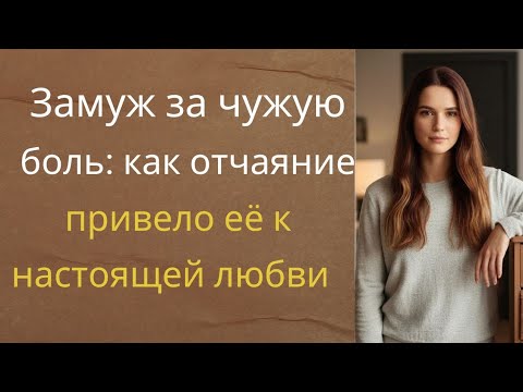 Видео: «Замуж за чужую боль: как отчаяние привело её к настоящей любви