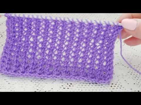 Видео: Очень красивый необычный ажурный узор спицами.
