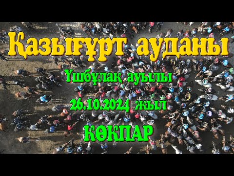 Видео: Қазығұрт ауданы Үшбұлақ ауылы Ербосын және Ербол мырзаларың елден бата алу көкпар тойы 26.10.2024жыл