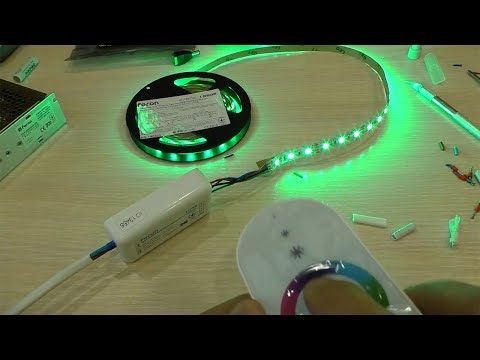 Видео: RGB СВЕТОДИОДНАЯ ЛЕНТА FERON.ПОДКЛЮЧЕНИЕ,УСТАНОВКА,РАБОТА!!!