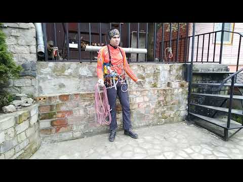 Видео: Траверс склона по перилам