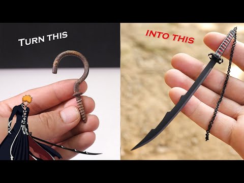 Видео: Вковка старого ржавого крючка в меч Ичиго Куросаки - Bleach