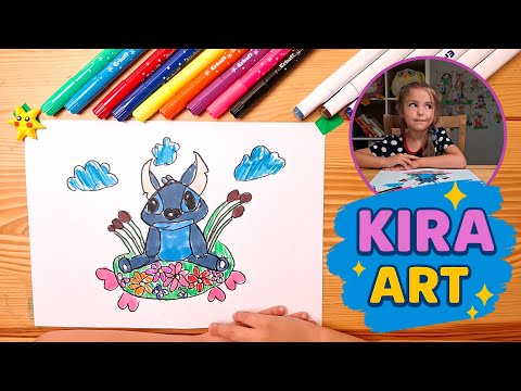Видео: 💙 Как нарисовать СТИЧА! | Лило и Стич | Весёлое рисование для детей