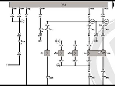 Видео: Golf V электросхема обогрева сидений USA