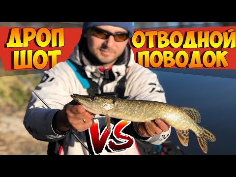 Видео: ДРОП ШОТ против ОТВОДНОЙ ПОВОДОК! Какой монтаж уловистей по пассивной рыбе на дикой реке!