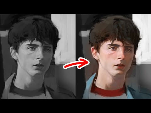 Видео: (2025) Самый простой способ покрасить Ч/Б скетч!