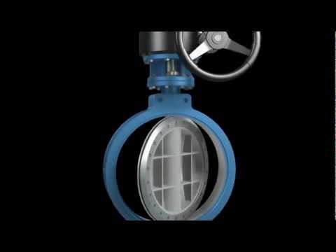 Видео: Затвор дисковый с 3-м эксцентриситетом - Метазатвор
