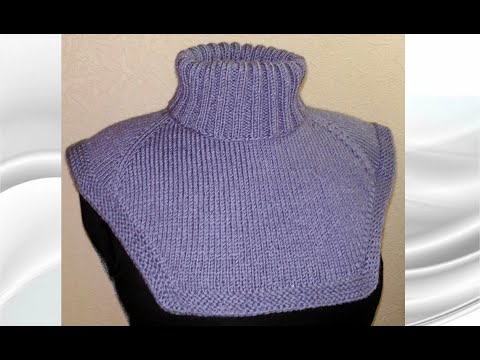Видео: Манишка спицами на основе классического реглана