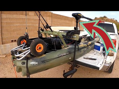 Видео: Самодельное крепление для троллингового мотора на каяке