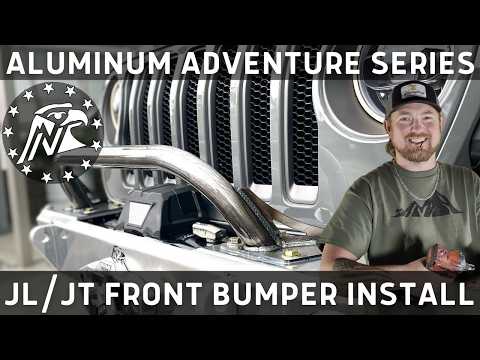 Видео: Передний бампер Jeep JL/JT серии Adventure из алюминия [Видео установки]