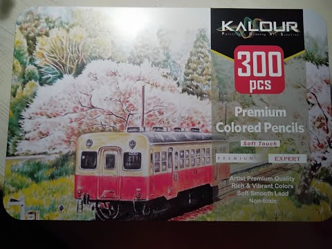 Видео: Обзор ,, KALOUR ,, 300 шт. самый большой набор цветных карандашей !!!