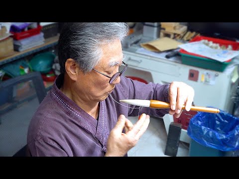 Видео: Процесс изготовления традиционной кисти для каллиграфии старым мастером-ремесленником