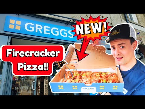 Видео: Новая пицца-фейерверк от Greggs!! Хорошее соотношение цены и качества?
