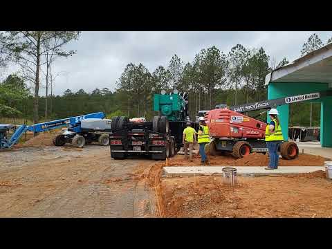 Видео: Дальнобой США. Проблемы на строительной площадке... не возможно подъехать к крану.
