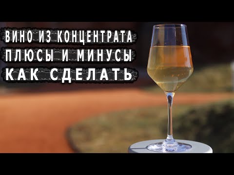 Видео: Вино из концентрата. Плюсы и минусы. Как сделать