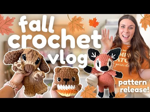 Видео: Новые осенние плюшевые игрушки и подготовка к рынку! 🍂 День в моём маленьком бизнесе по вязанию к...
