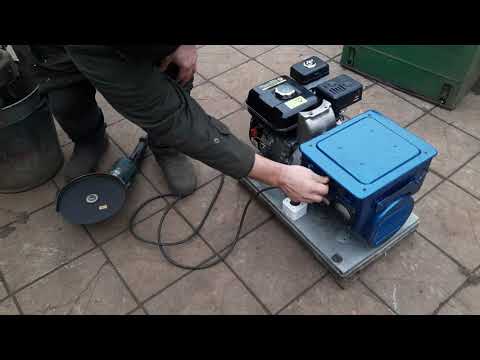 Видео: Генератор ГАБ 1 з китайським двигуном у роботі