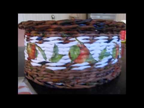 Видео: Делаем декупаж на плетёных корзинах. Часть 2.