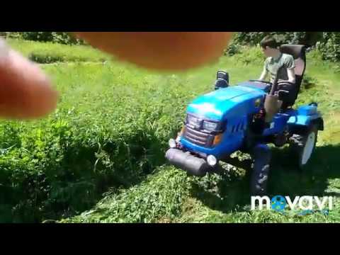 Видео: Мототрактор lider 150D перший укіс люцерни