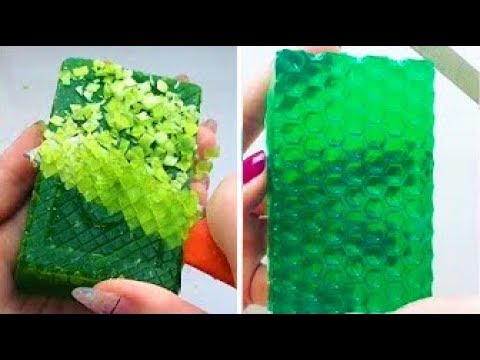 Видео: Асмр мыло резки | Удовлетворительное видео ASMR  #3