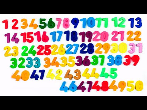 Видео: Цифры из Пластилина. Учимся Считать до 50.
