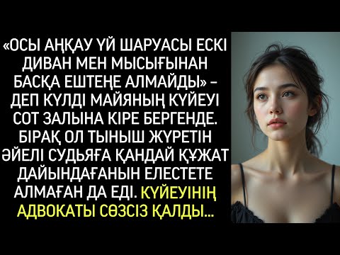 Видео: Күйеуі Майяны диванмен және мысықпен қалдырам деп күліп еді, бірақ ол сотта бір құжат көрсетті...