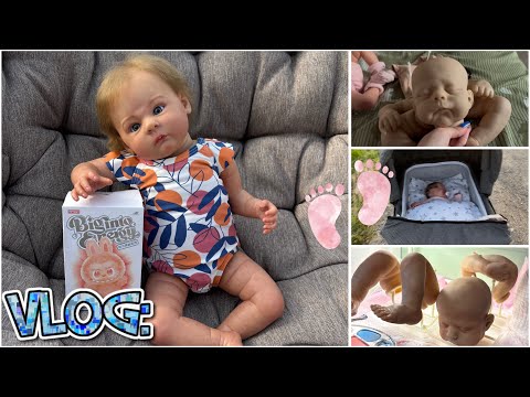 Видео: Vlog:Будни мастера реборниста. Много новых покупок! Прогулка с реборном. Купила Монике Лабубу?😱