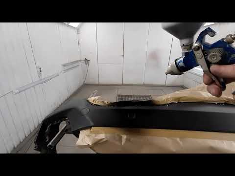 Видео: Покраска структурного пластика.