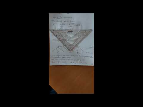 Видео: Ферма. Нахождение усилий в стержнях фермы с помощью линий влияния. Часть 4