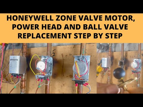 Видео: Замена двигателя зонального клапана Honeywell, головки привода и шарового крана, шаг за шагом.