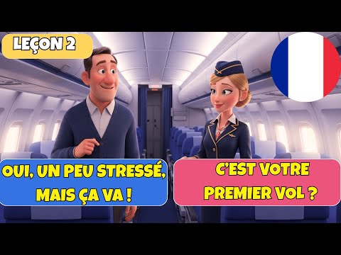 Видео: Изучайте французский язык с помощью 6 простых диалогов в самолете (A1–A2)